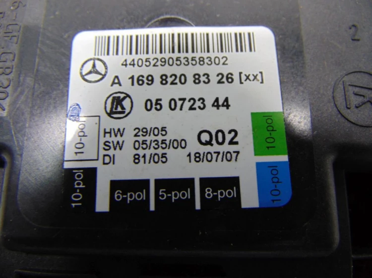 MODUŁ DRZWI LEWY PRZÓD MERCEDES B W245 (2005-2008) B150 1.5 95KM A169820832
