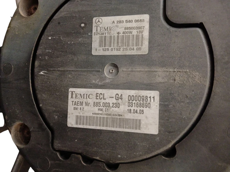 WENTYLATOR CHŁODNICY MERCEDES C W203 LIFT (2004-2007) 2.2 CDI 150KM A203500