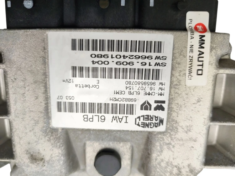 KOMPUTER STEROWNIK SILNIKA CITROEN C4 PICASSO I (2006-2010) 2.0 16V 140KM 9