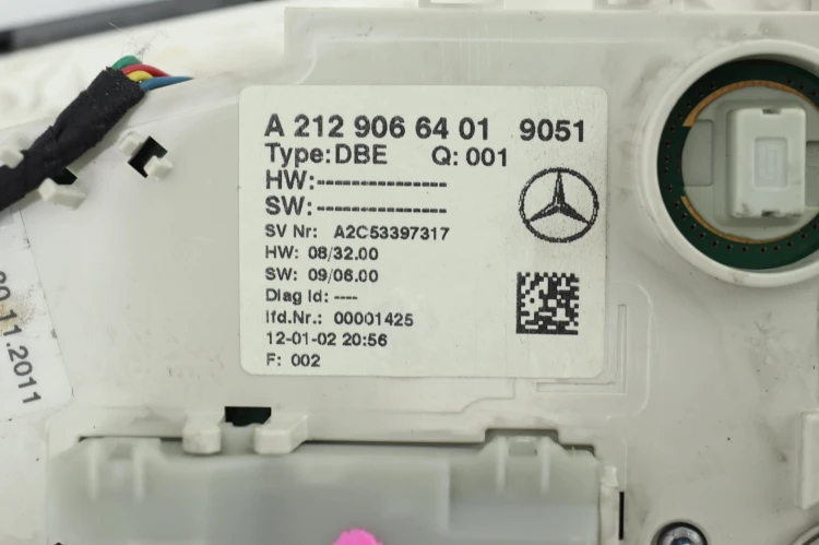 LAMPKA PODSUFITKI MERCEDES E W212 (2009-2012) 2.2 CDI 204KM A2129066401
