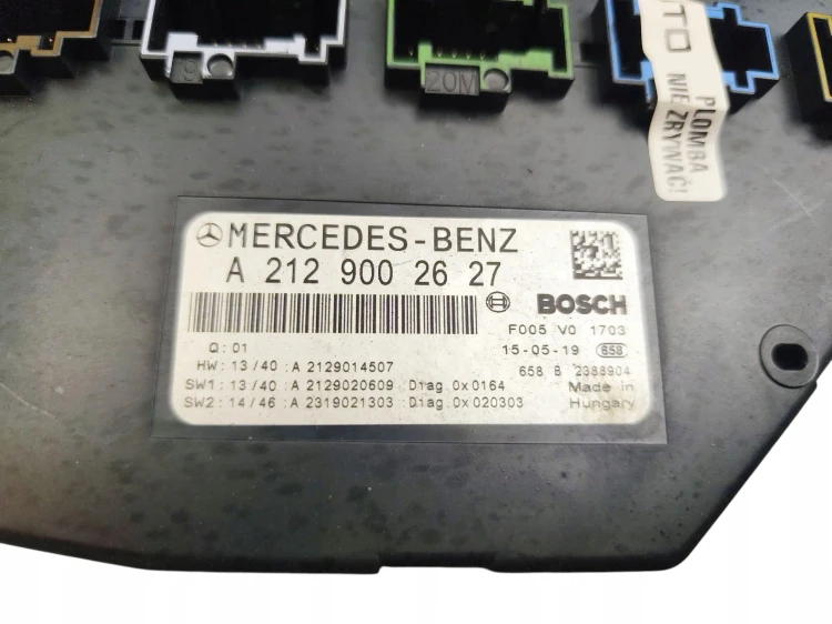 MODUŁ STEROWNIK SAM MERCEDES E W212 LIFT (2012-2016) 2.2 BlueTEC 170KM A212