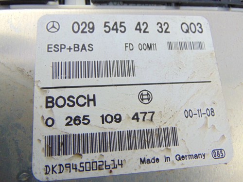 MODUŁ ESP MERCEDES A W168 (1997-2005) A140 1.4BENZ 0295454232