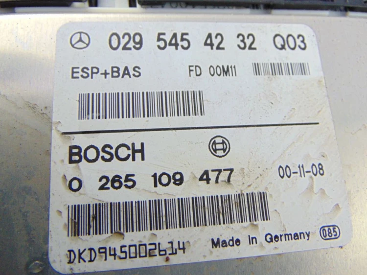 MODUŁ ESP MERCEDES A W168 (1997-2005) A140 1.4BENZ 0295454232