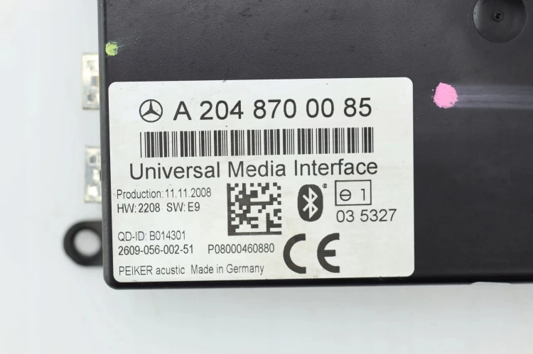 MODUŁ BLUETOOTH MERCEDES W204 2.2 CDI A2048700085