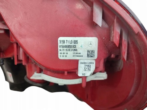 LAMPA PRAWY TYŁ MERCEDES GLA X156 (2013-2017) 2.2 CDI 136KM A1569060858