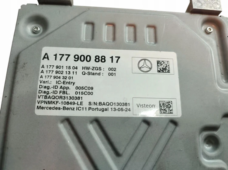 MODUŁ LICZNIKA MERCEDES EQA H243 LIFT (2024-) 250+ 190KM A1779008817
