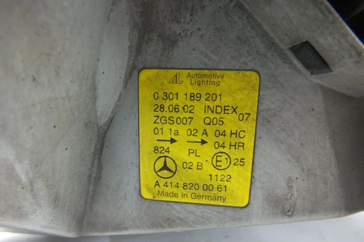LAMPA LEWY PRZÓD MERCEDES VANEO W414 1.7 CDI A4148200061