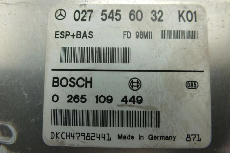 MODUŁ ESP MERCEDES A W168 (1997-2005) A140 1.4BENZ 0275456032