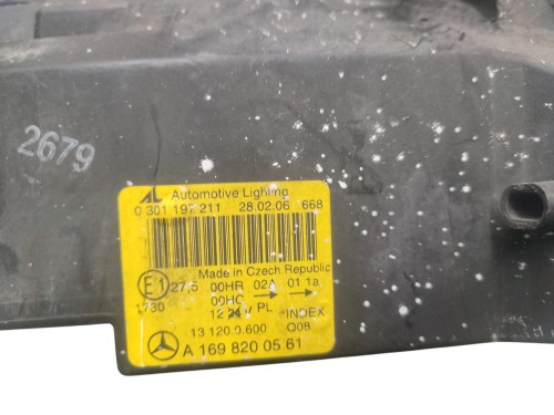 LAMPA LEWY PRZÓD MERCEDES A W169 (2004-2008) 2.0 CDI 109KM