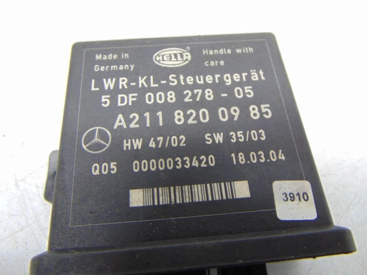 MODUŁ STEROWNIK ŚWIATEŁ MERCEDES E W211 (2002-2009) 3.2 R6 CDI 2118200985