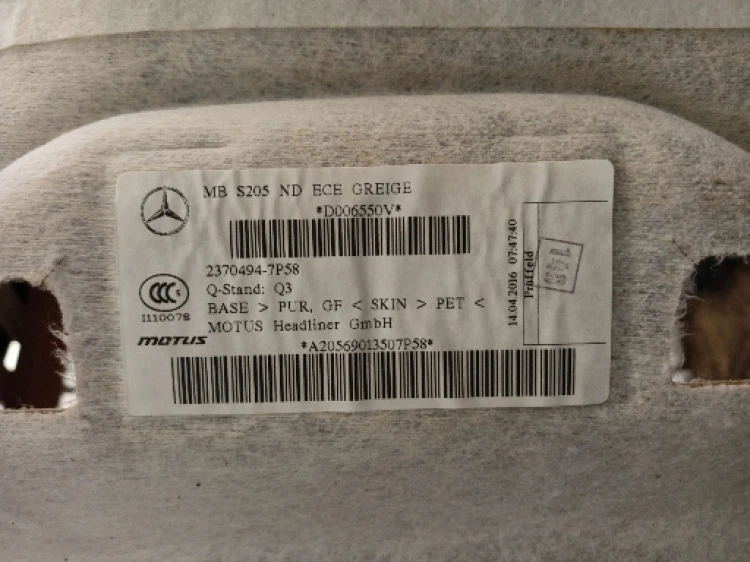 PODSUFITKA MERCEDES C W205 (2014-2018) 1.6 BlueTEC 136KM A205690135