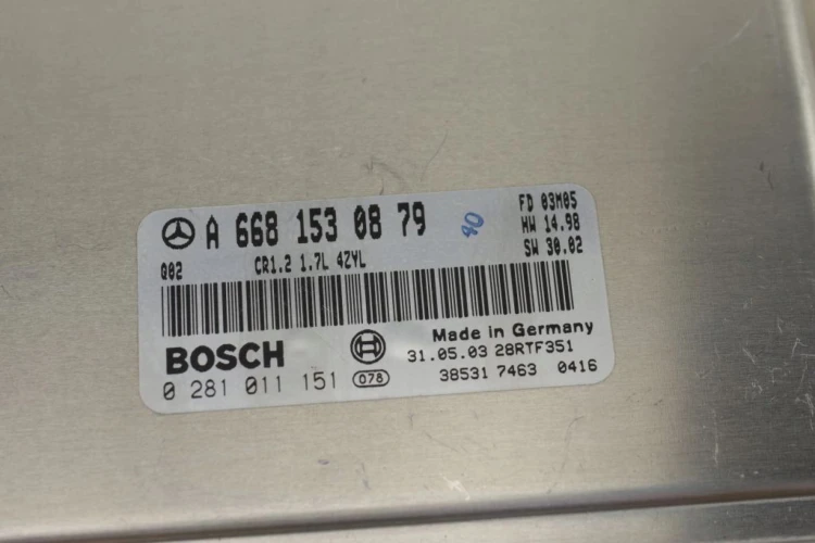 KOMPUTER STEROWNIK SILNIKA MERCEDES A W168 (1997-2005) A140 1.4BENZ A668153