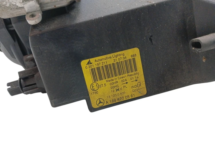 LAMPA LEWY PRZÓD MERCEDES A W169 (2004-2008) 2.0 CDI 140KM A1698200561