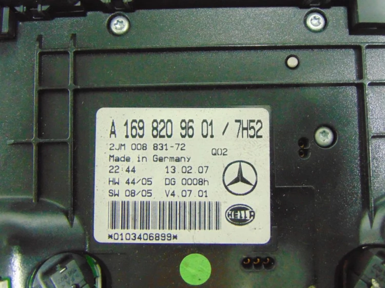 LAMPKA PODSUFITKI MERCEDES B W245 (2005-2008) B150 1.5 95KM A1698209601