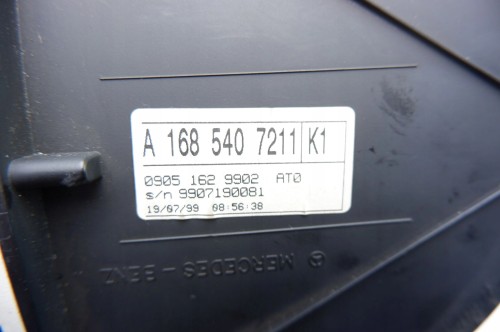 LICZNIK MERCEDES A W168 (1997-2005) A1685407211 K1