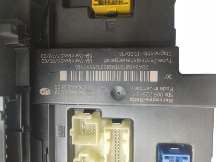 MODUŁ STEROWNIK SAM MERCEDES C W204 (2007-2011) 1.8 KOMPRESSOR 156KM 204545