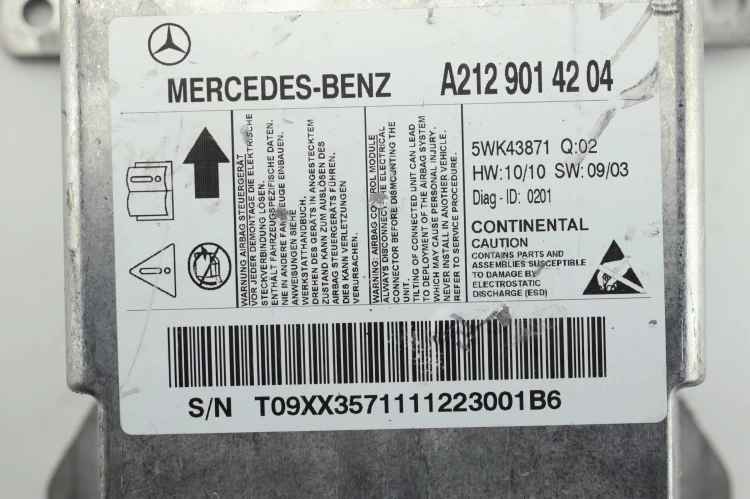 MODUŁ AIRBAG MERCEDES E W212 (2009-2012) 2.2 CDI 204KM A2129014204