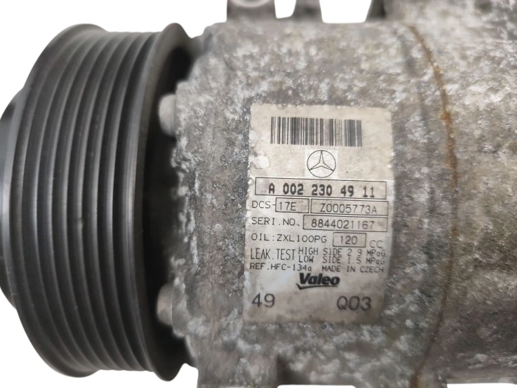 SPRĘŻARKA KLIMATYZACJI MERCEDES C W204 (2007-2011) 1.8 KOMPRESSOR 184KM A00