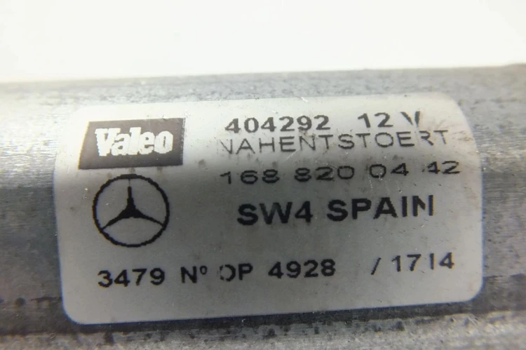 MECHANIZM WYCIERACZKI TYŁ MERCEDES A- W168 1.7 cdi 1688200442