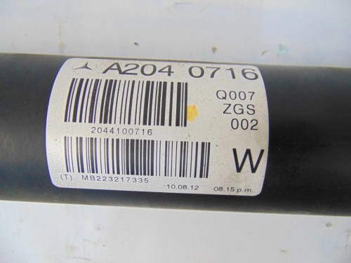 WAŁ NAPĘDOWY MERCEDES C W204 LIFT (2011-2014) 2.2 CDI 170KM A2040716
