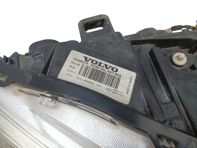 LAMPA PRAWY PRZÓD VOLVO V60 I LIFT (2013-2018) 2.0 D3 150KM 31420270