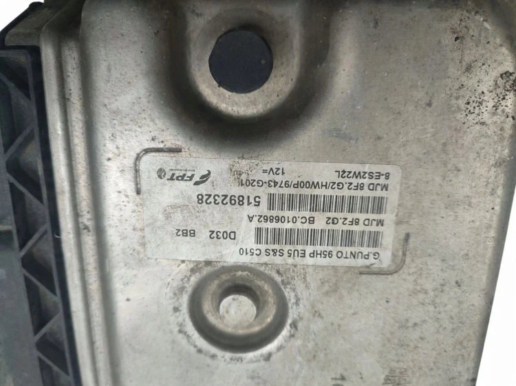 KOMPUTER STEROWNIK SILNIKA FIAT PUNTO EVO (2009-2012) 1.3 JTD 95KM 51892328