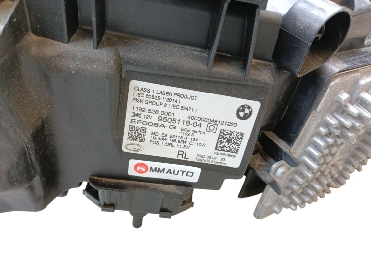 LAMPA PRAWY PRZÓD BMW i4 G26 GRAN COUPE (2021-2024) eDrive40 340KM 9505118