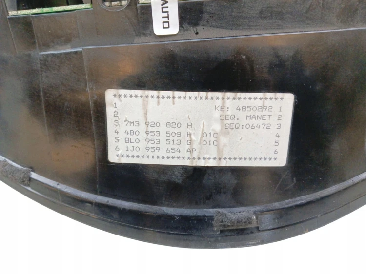 LICZNIK FIS VOLKSWAGEN SHARAN I LIFT (2000-2004) 1.9 TDI 115KM 7M3920820H