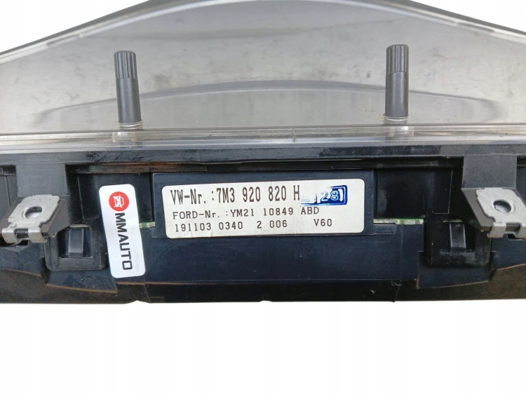 LICZNIK FIS VOLKSWAGEN SHARAN I LIFT (2000-2004) 1.9 TDI 115KM 7M3920820H