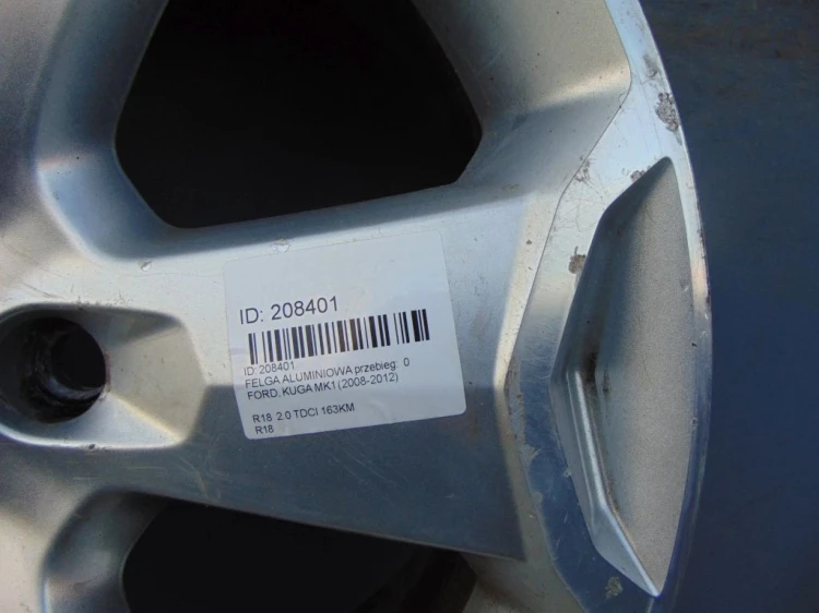 FELGA ALUMINIOWA FORD KUGA MK1 (2008-2012) 2.0 TDCI 163KM R18